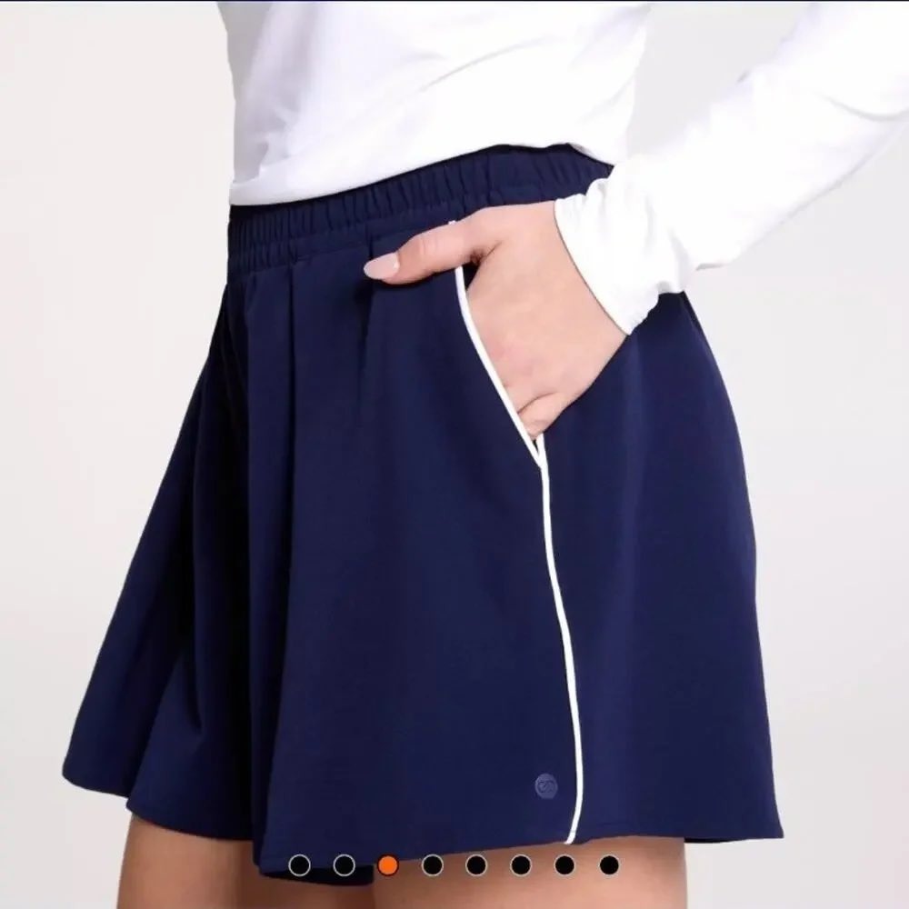 CALIA Women Relaxed Golf Shorts Opulent Blue WCG14004 Size L NEW